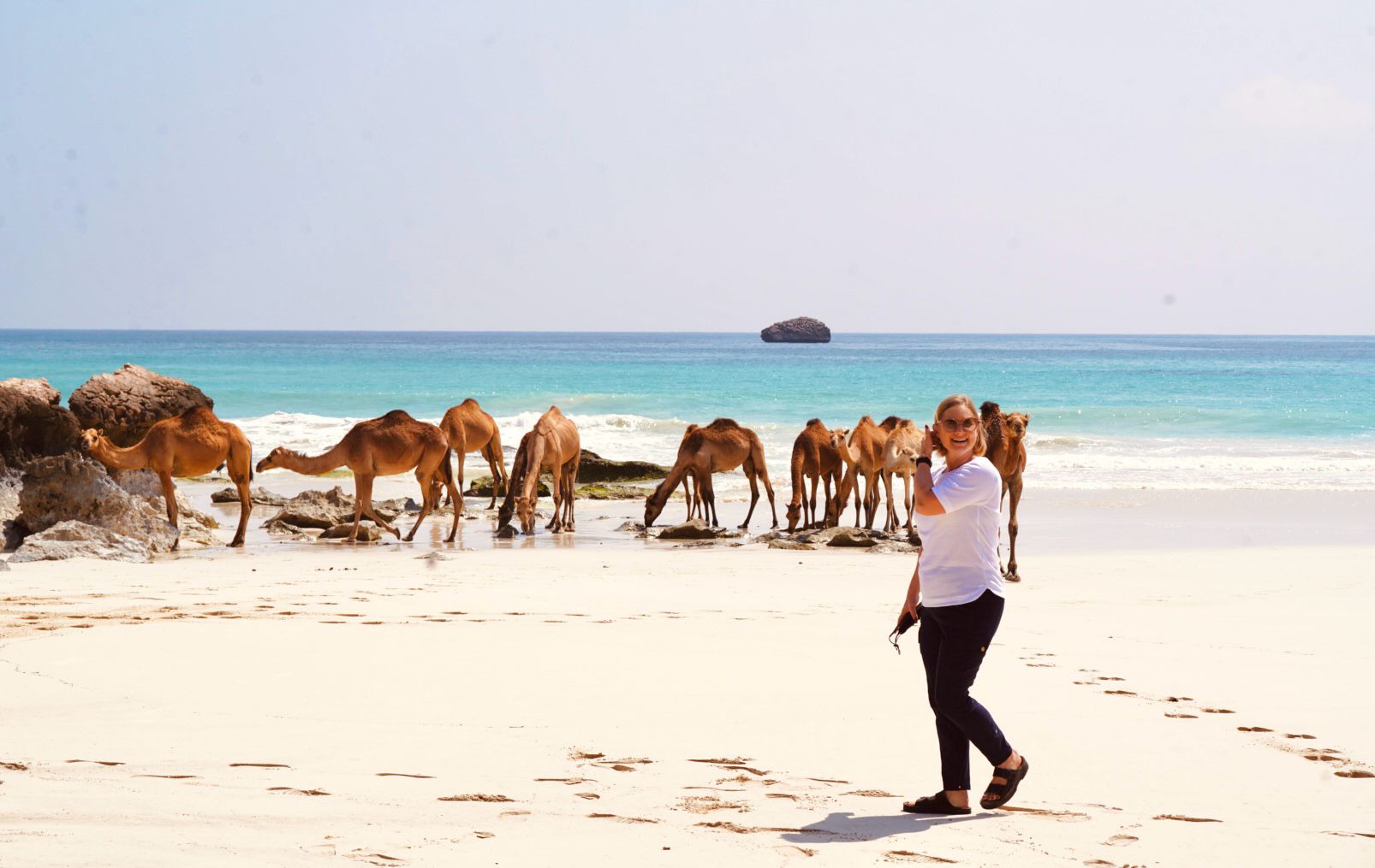 West Salalah Tour - Mughsail Beach coastline with dramatic cliffs
